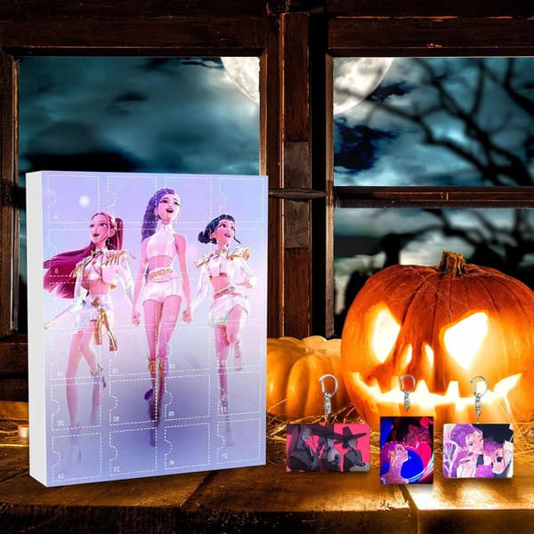 K-pop Devil Hunter Akryl Jul Adventskalender Set - 24 Dagar av Överraskningspresentförpackning för Fans och Barn-WELLNGS E