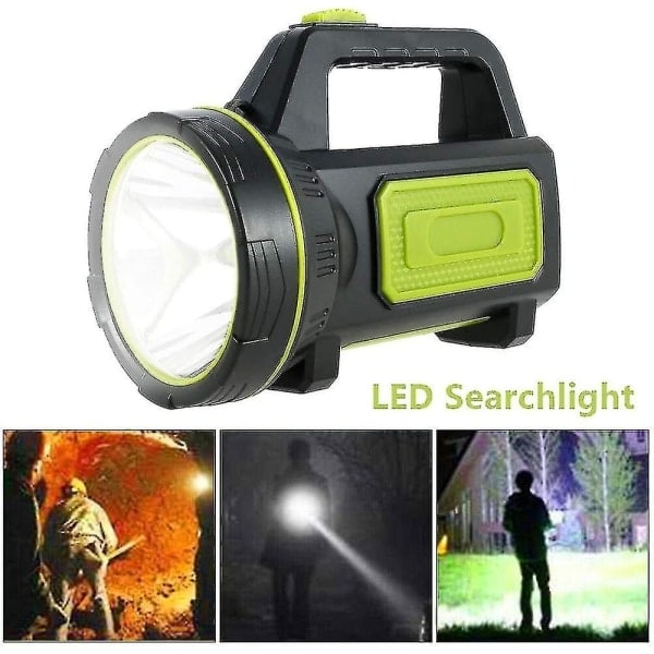 USB Genopladelig Ultra Kraftig Led Lommelygte 135000 Lumen 6000 Mah Power Vandtæt Lommelygte Til Nødsituation Vandring Camping Jagt  S-WELLNGS