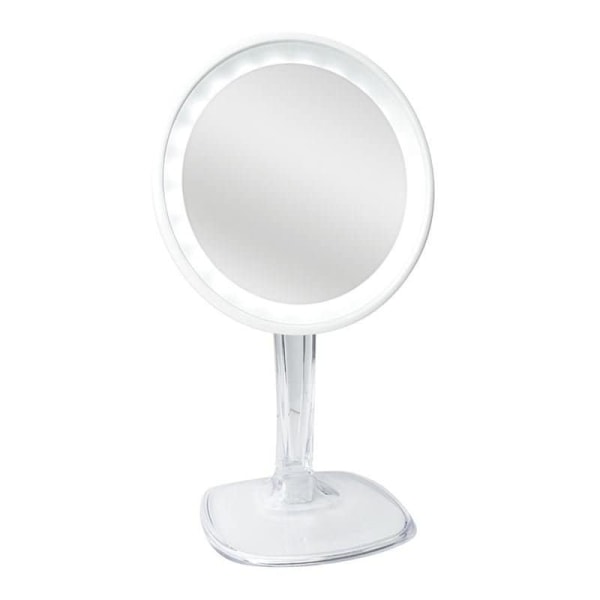 UNIQ Halo Oppladbart LED-speil med 10x forstørrelse - White-WELLNGS