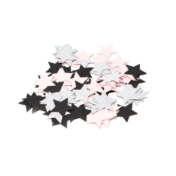 100 st Glitter fem stjärnor pappersbord kasta konfetti bröllopsfest dekoration-WELLNGS Gold