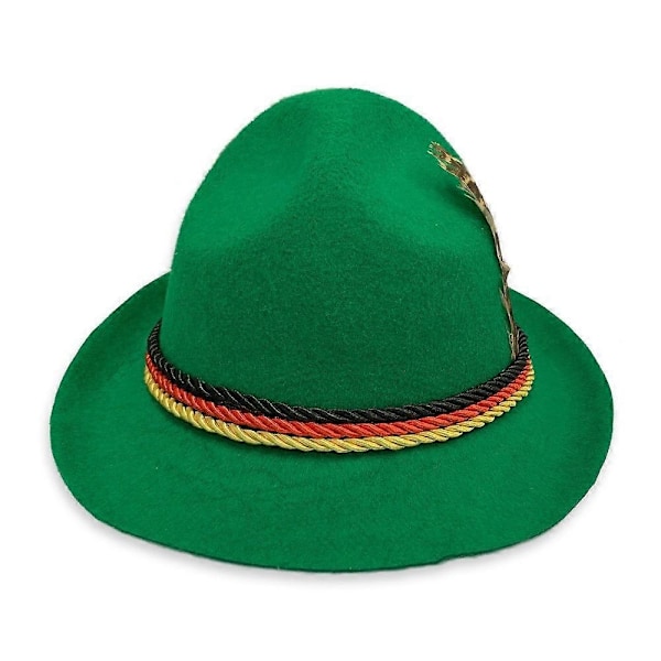 Halloween Kostumer 2024 M-XXL Stor Størrelse Tysk München Mænds Oktoberfest Tøj Uniform Mænds Sceneoptræden Tøj - WELLNGS Green beer cap XL