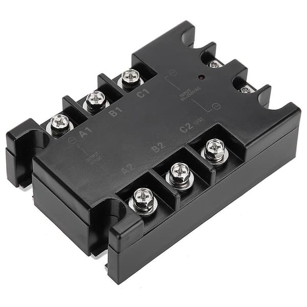 3-faset 40A AC AC Solid State Relæ SSR Input 90-250VAC Load 24-480VAC TSR-40AA H-WELLNGS