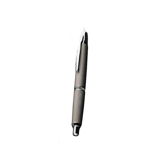 Majohn A1 Tryk Metal Fyldpen med Klips Iridium Ekstra Fin Nib 0,38 mm Kontor Fg-WELLNGS Gray Reverse Scale