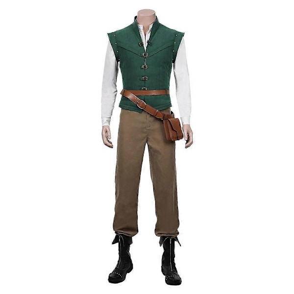 2024 Flynn Rider Tangled Rapunzel Cosplay Kostume Voksen Karneval Uniform Halloween Anime Halloween Kostumer - WELLNGS M