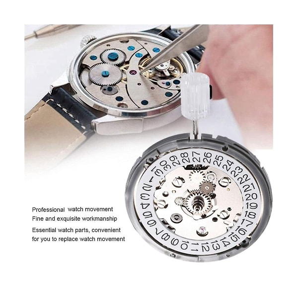 NH34 NH34A Klockrörelse 3-siffrig kalender GMT Automatisk rörelse Högprecisionsrörelse Klocka Acc-WELLNGS