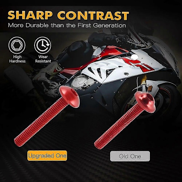 177 stk. Kåpebolter Sett CNC Skruer Mutter Kompatibel med Honda CBR600RR CBR900RR CBR929RR CBR1000RR CBR 600RR 900RR 929RR 1000RR 600 F2 F3 F4-WELLNGS Gold