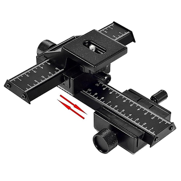 Pro 4-veis makro fokuseringsfokus stativ skinneskinnehode /-opp for , , digitalt speilreflekskamera-WELLNGS 0 0