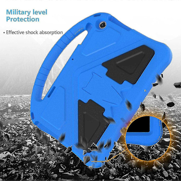 For Lenovo Tab M10 (3. generasjon) Nettbrettdeksel Barn Eva Robust Støtsikkert Nettbrettdeksel Konvertibelt H-WELLNGS Blue