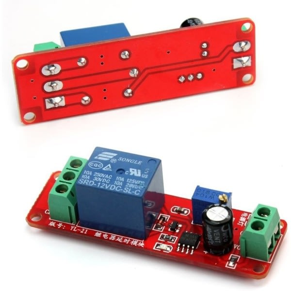 Galaxy DC 12V NE555 Fördröjningstimer Monostabil relätimerbrytare Justerbar modul-WELLNGS