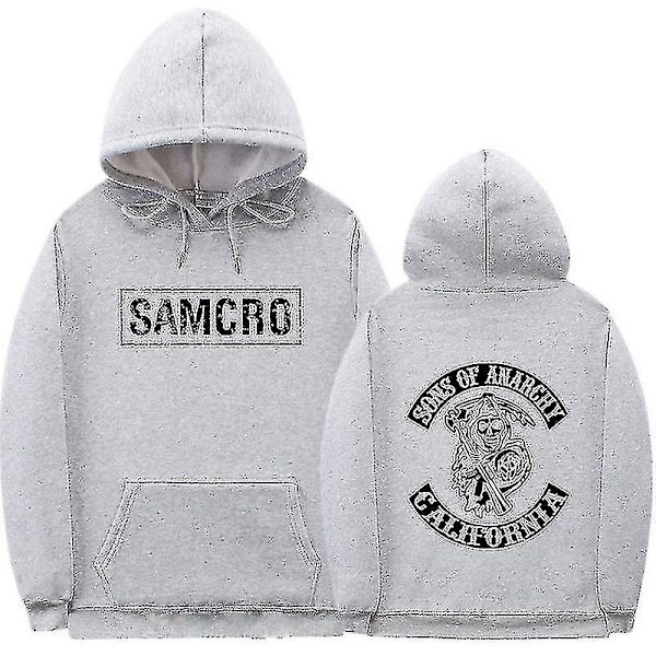 Sons Of Anarchy Samcro Hoodie Dobbeltsidig Trykket Hoodie Genser Topp - WELLNGS gary M