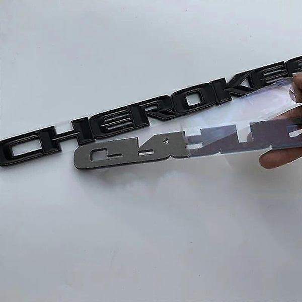 3D ABS Kromi Musta Logo Grand Cherokee Tunnus Kirjaimet Nimikyltti Auton Oven Merkki Tarra Jeep Grand Cherokee Tarra Lisävarusteet - WELLNGS Matte Black 13-16