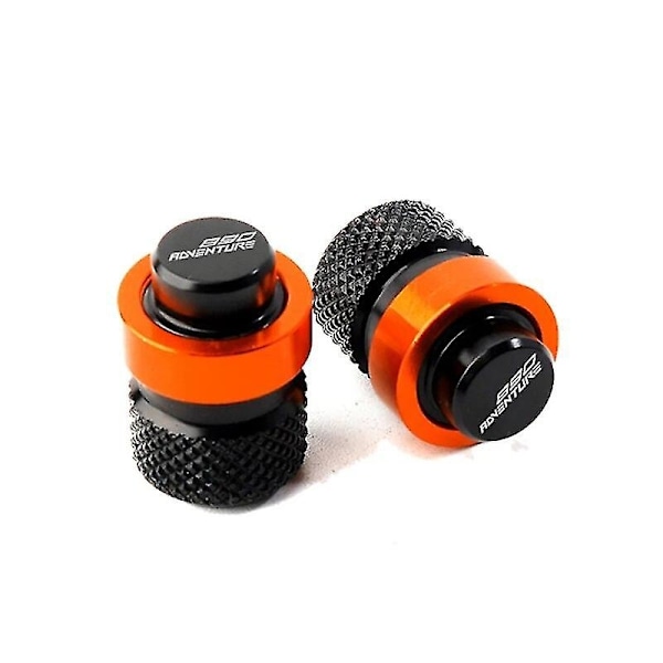 for KTM 890 Adventure R 890ADV 890adventure 2020 2021 2022 2023 Motorsykkel Tilbehør dekkventilhette Kickstand Side Stand Pad-WELLNGS valve caps-Orange