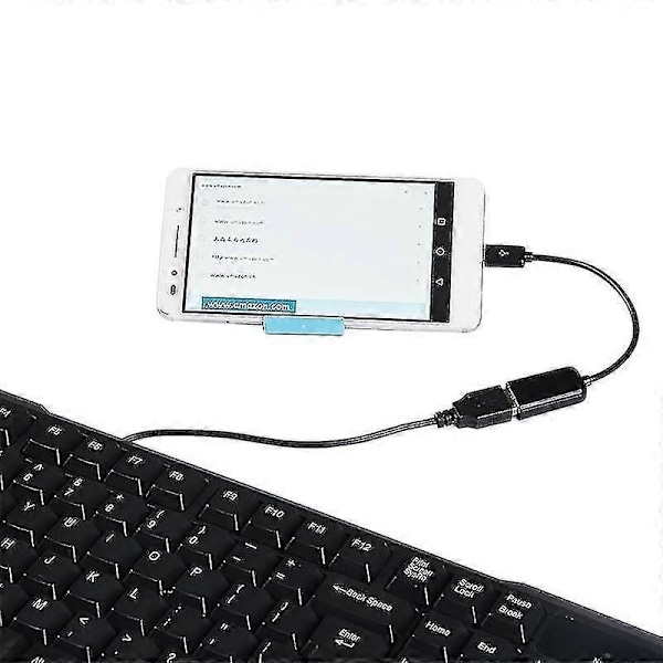 OTG Adapter Micro USB Kabler OTG USB Kabel Micro USB til USB Kompatibel med-WELLNGS A01