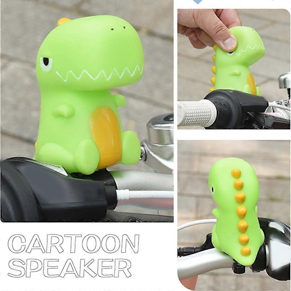 Sööt Scooter Lasten Pyörän Kellon Puristus Pyörän Torvi Sopii Lapsille Pojille Tytöille - WELLNGS Triceratops