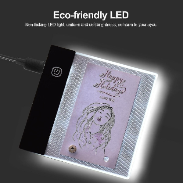 Flip Book Kit med Mini Light Pad Led Lightbox Nettbrettdesign med hull 300 arks flippover Paper-yvan-WELLNGS