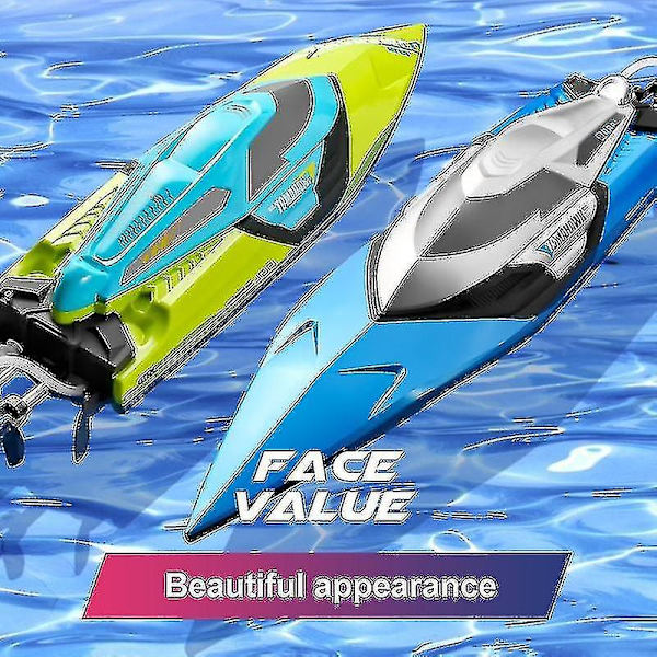 S2 Rc Vene 70 Km/h Ammattimainen Kaukosäädin Suuri Nopeus Kilpavene Kestävyys 20 Minuuttia Lapset Lahjat Lelut Pojille-xdd-WELLNGS Green 1 battery