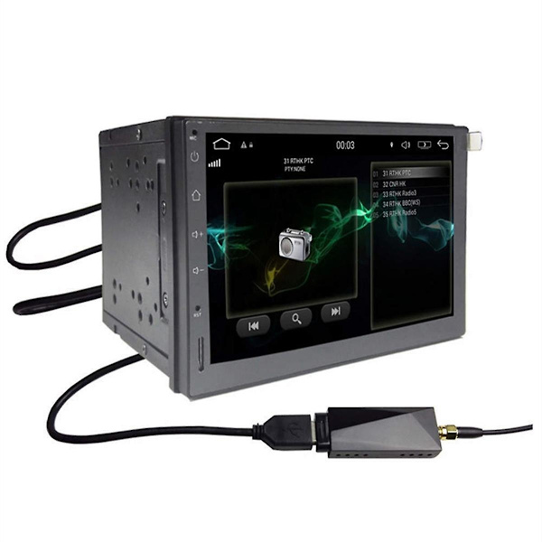DAB+ Antenne med USB-adapter Android Bilradio GPS Stereo Modtager Afspiller til Universal-WELLNGS