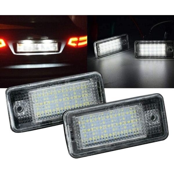 LED number plate light 18 SMD for Audi A3/S3/A4/S4/A5/S5/A6/S6/A8/S8/Q7-WELLNGS