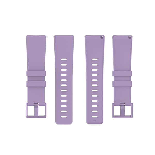 Silikone urrem til Fitbit Versa 2/Versa Lite/Størrelse: L-WELLNGS Purple Other Phone Models
