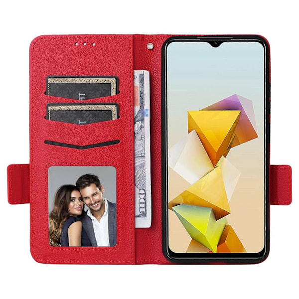 Flipfodral i läder med kortfack för ZTE Blade A73 Pro 5G/A73 5G/Optus X Pro 5G - WELLNGS Style C