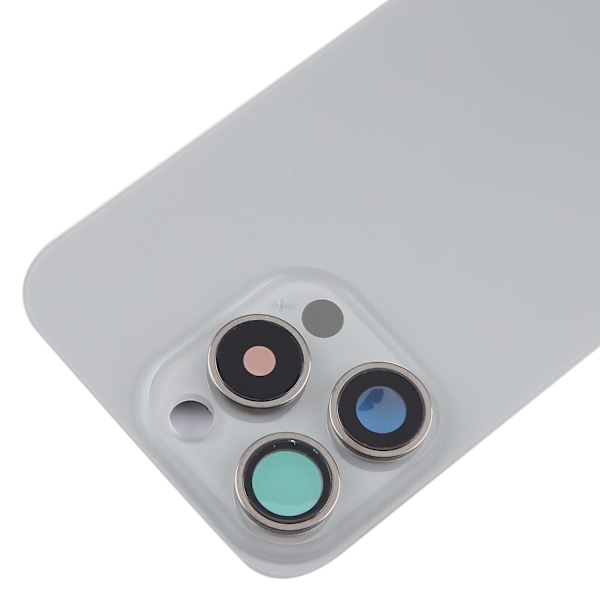 Glas batterilucka för iPhone 15 Pro Max-WELLNGS Grey