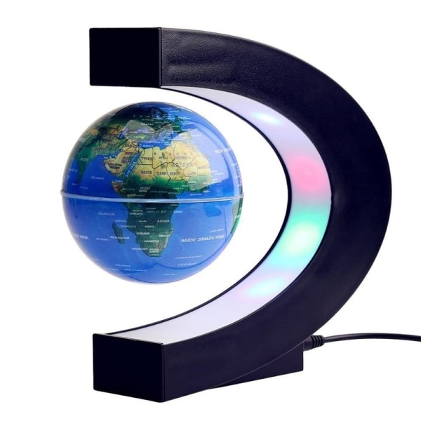 Floating Globe - Globe with LED Lighting-WELLNGS