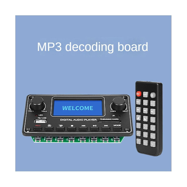 LCD MP3-afspillermodul 28X64 Display Bluetooth Digital Audio Decoder Board TDM157 USB SD BT FM til C-WELLNGS