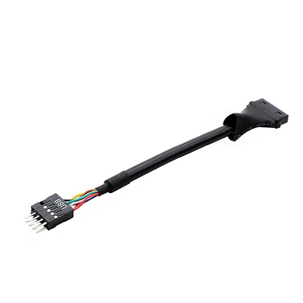 Ny USB3.0 til 2.0 Konverter 20-pin Usb3.0 til 9-pin Usb2.0 Hann/Hunn Adapter - WELLNGS 9M20F