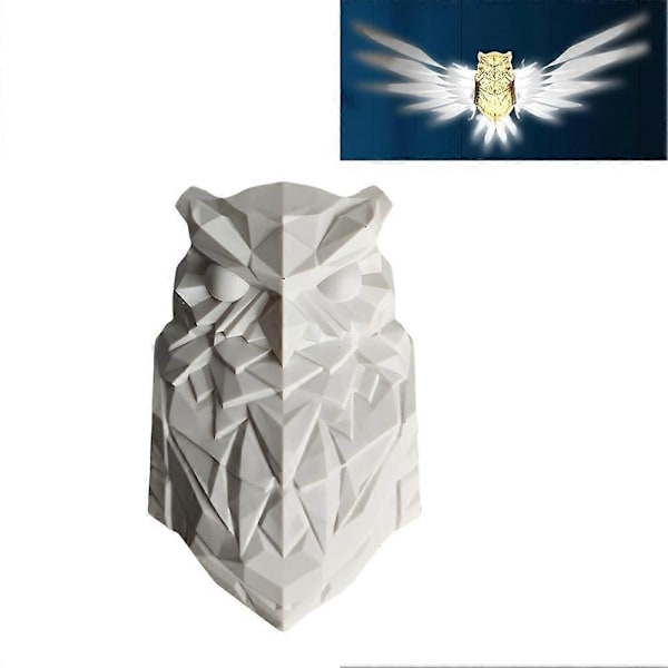 Dyr LED Ugle Lampe Nattlys, Hjemmedekorasjon Lampe for Studie Soverom Spisestue - WELLNGS