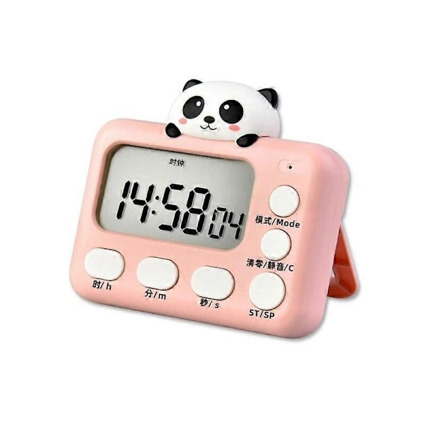 Tegneserie Dyre Digital Timer Elektronisk Vekkerklokke Magnetisk Nedtellingstimer-WELLNGS panda
