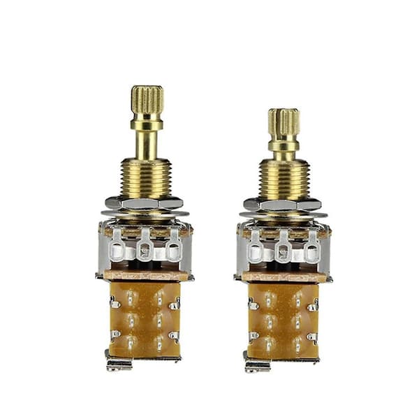 1 st Gitarr Push/push Potentiometer Kort Axel Push Push Potentiometer Elgitarr Pot A500k F-WELLNGS