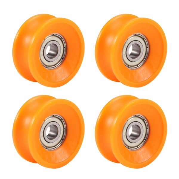 4 kpl 6x30x13mm muovipinnoitetut suljetut laakerit teräs 606zz syvä U-ura hihnapyörä kisko kuulalaakeri Be-WELLNGS