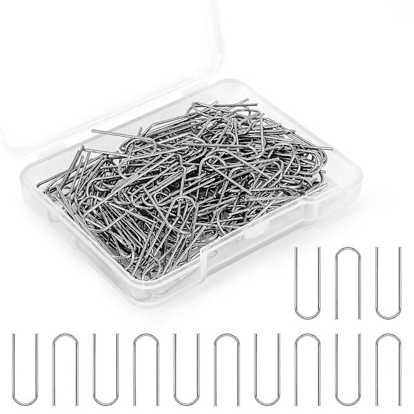 100 Pcs Nichrome Wire High Temp Fusing Wire for Kiln High Fire Fusing Wire U Hooks for Diy Pendant-WELLNGS