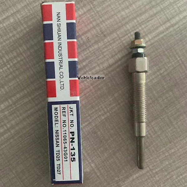 4 stk. Alu-Legering Bilvarmer Glødeplugger til Nissan Urban 2003 /td25/td27/pn-165/11065-43g01 Modificeringstilbehør-WELLNGS