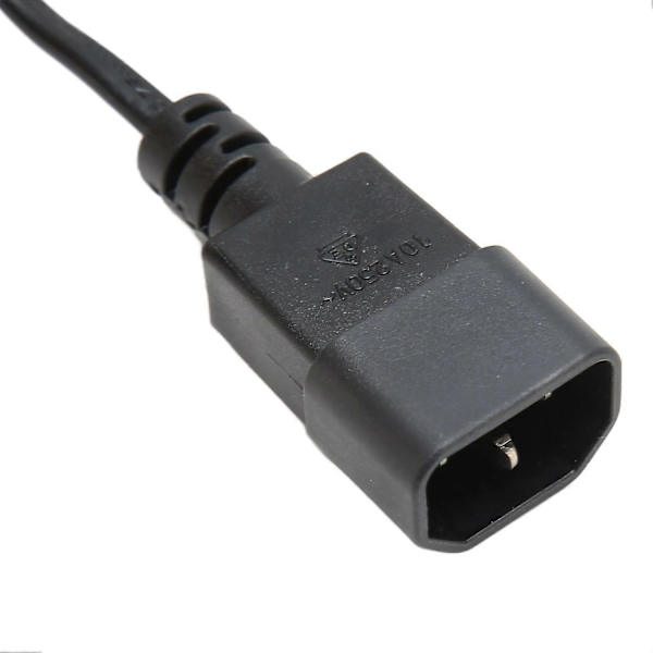 Yhteensopiva IEC320 C14 - IEC320 C7 virtajohdon kanssa 10A 250V 2500W IEC320 C14 uros - IEC320 C7 naaras virtajohto 100250V 9.8ft-WELLNGS