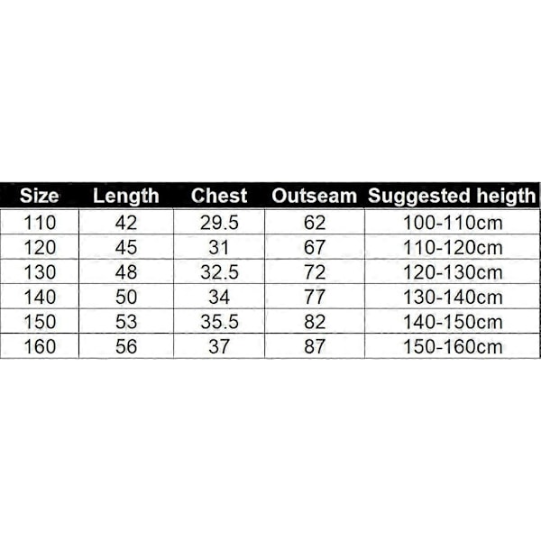 Barnas trykte todelte sett for gutter og jenter med lange ermer og bukser - WELLNGS 130cm