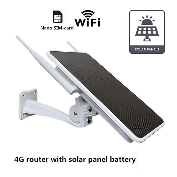 6W 4G Solar Router, WiFi Repeater, 4G Router Solar Powered One Machine, IP66 Vandtæt - WELLNGS
