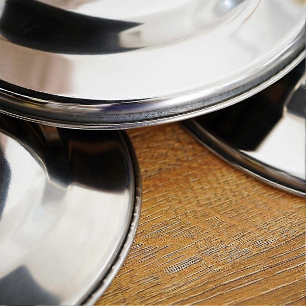 Serveringsbricka Serveringsbricka Servitrisbricka Serveringsbricka Oval Silver Rostfritt Stål Tillverkad av 3 Delar - WELLNGS