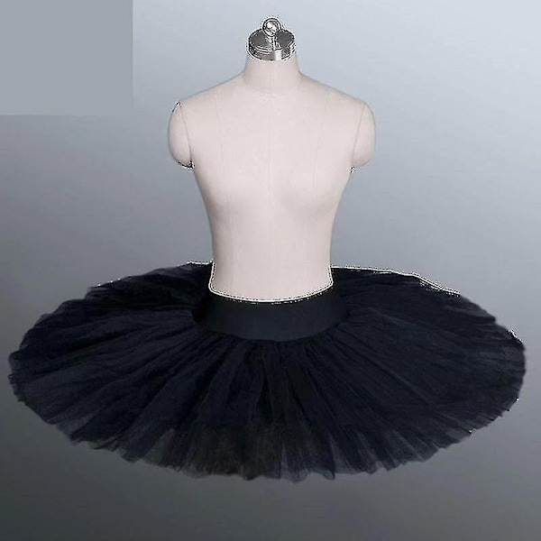 Profesjonell Platter Tutu Svart Hvit Rød Ballet Dans Kostyme for Kvinner Tutu Ballet Voksen Ballet Da-WELLNGS White XXL