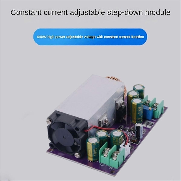 DC-DC Buck-omformer DC12-75V til 2.5-50V 600W Buck Regulator Spennings- og Strømjusterbar Strømmodul - WELLNGS