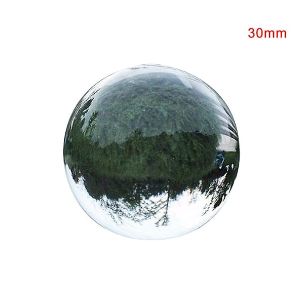 Wharick Transparent Crystal Ball Photography Acrobatics Show Prop Fortune Decor Ornament-WELLNGS 30mm