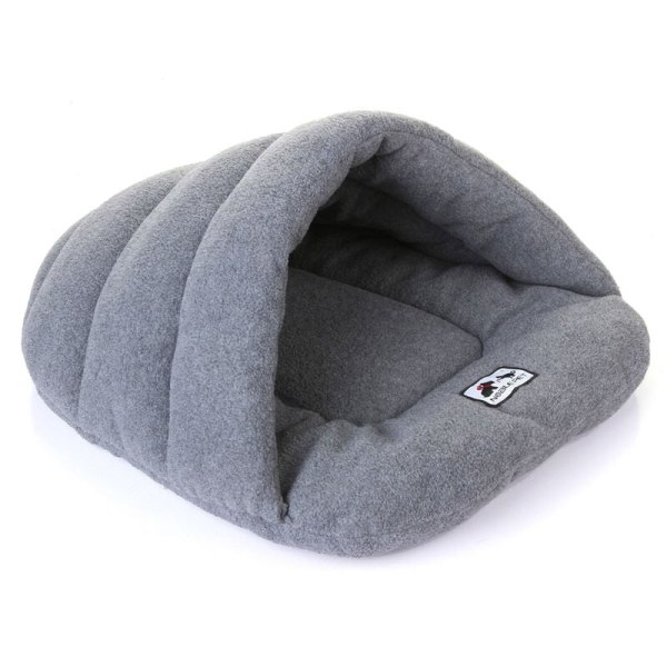 Dog basket Cat Sleeping bag Cat nest Warm Pet bed Cat Cave Gray S-WELLNGS