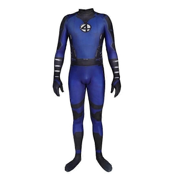 Reed Richards Cosplay Kostume Jumpsuit Mærkelig Fantastisk Cos Fouring Mister Bodysuit Outfit Halloween Karneval til Voksne Mænd Drenge-WELLNGS adult XXXL 190-200CM