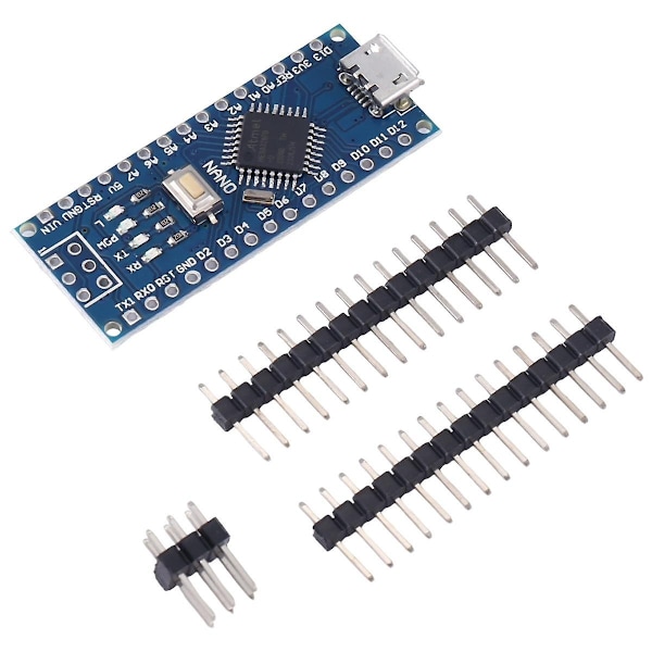 10 kpl Nano 3.0 -usb Ch340-ohjaimelle yhteensopiva käynnistyslataimella varustettu Nano-ohjain 16mhz Atmega328-WELLNGS