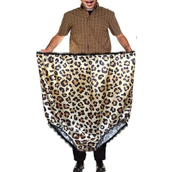 Morsomme Store Undertøy Mama Truser Pluss Størrelse Bestemor Truser White Elephant Vits Gave til Kvinner Menn, 100% New-WELLNGS Leopard print