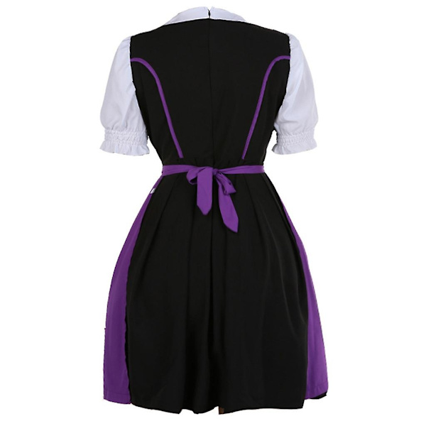 Fashion Anime med en piga kostym söt Cosplay rollspel klänning-WELLNGS Purple XXXL