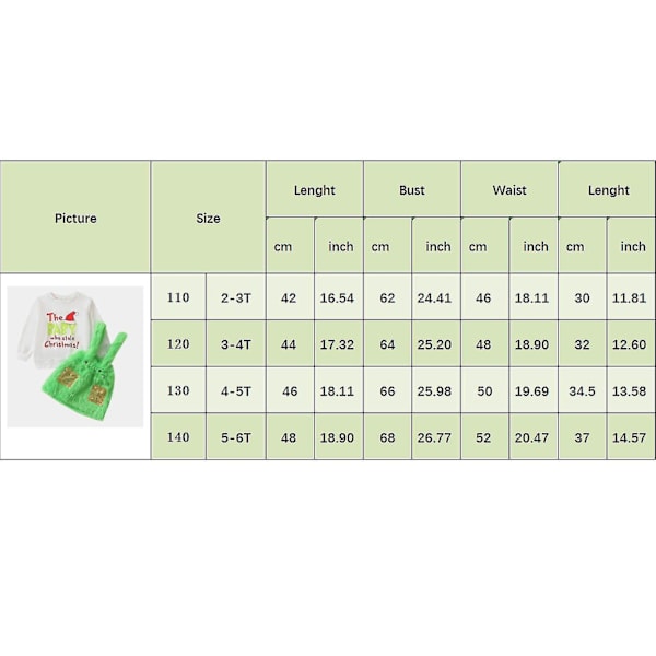Bebisen som stal juloutfiten Baby Boys Girls Xmas Green Furry Monster Costume Clothes Set-WELLNGS Style 8 12-18 Months