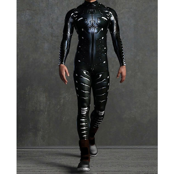 Robotdräkt för Män, Alien Dräkt för Män, Festivaldräkter för Män, Rave Dräkt för Män, Festival Body - WELLNGS VV018 Adult XL