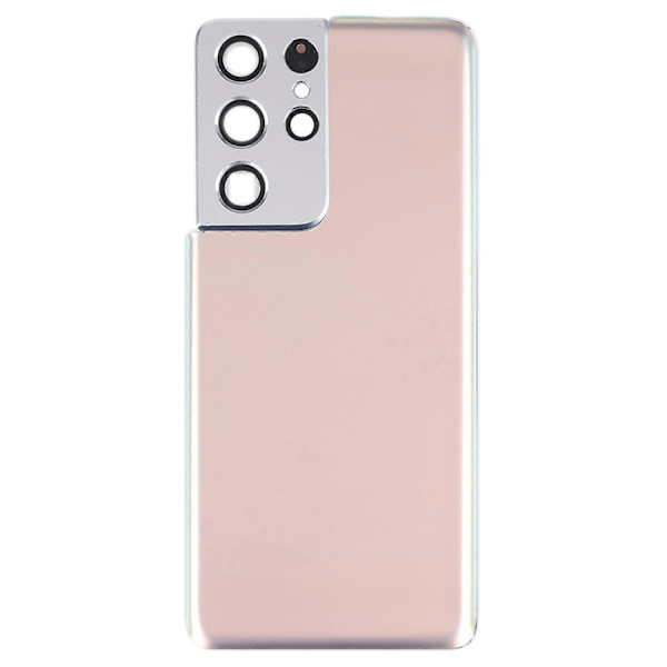 [Uusi] Yhteensopiva Samsung Galaxy S21 Ultra 5G:n kanssa Akun takakansi ja kameran linssinsuojus - WELLNGS Gold