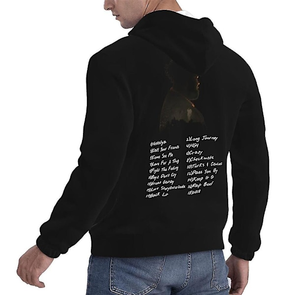 Rod Wave Nostalgia Tour Music 2024 Hoodie för män och kvinnor - High Street Hip Hop huvtröja tröja tröjor tröjor - WELLNGS XL